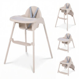 Costway Convertible Baby High Chair Infant Highchair W/ 2 Heights For 6-36 Months Kids-Khaki