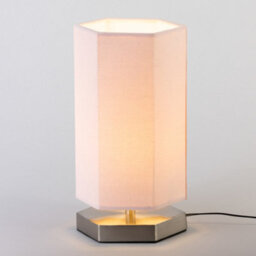Litecraft Satin Chrome Hexagon Glow Kids Led Table Lamp - thumbnail 3