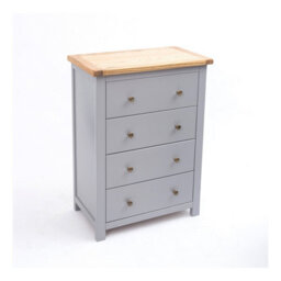 Cabinet Bits Mirano 4 Drawer Chest Of Drawers Brass Knob - thumbnail 3