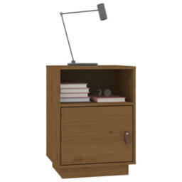 Berkfield Elegant Bedside Cabinets 2 Pcs Honey Brown 40X34X55 Cm Solid Wood Pine - thumbnail 4