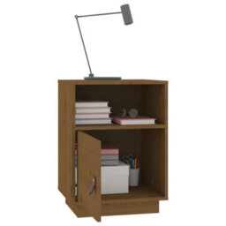 Berkfield Elegant Bedside Cabinets 2 Pcs Honey Brown 40X34X55 Cm Solid Wood Pine - thumbnail 5