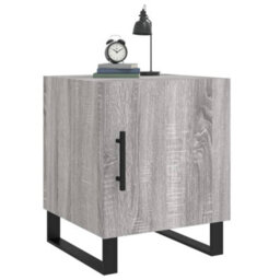 Berkfield Bedside Cabinets 2 Pcs Grey Sonoma 40X40X50 Cm Engineered Wood - thumbnail 4