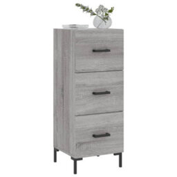 Berkfield Modern Sideboard Grey Sonoma 34.5X34X90 Cm Engineered Wood - thumbnail 3