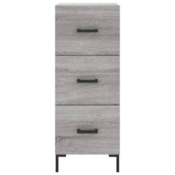 Berkfield Modern Sideboard Grey Sonoma 34.5X34X90 Cm Engineered Wood - thumbnail 6