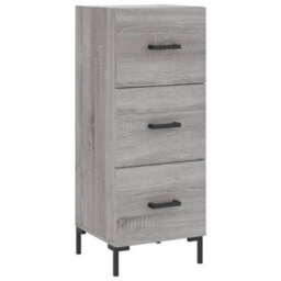 Berkfield Modern Sideboard Grey Sonoma 34.5X34X90 Cm Engineered Wood - thumbnail 1