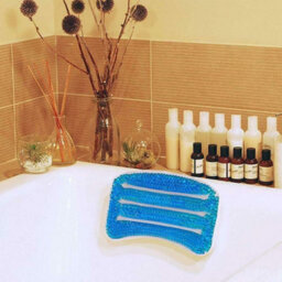 Mantraraj Cooling Gel Bath Tub Bathroom Spa Pillow Head Neck Rest Support Cushion Water Non-Slip For Calming & Easing - thumbnail 2