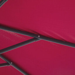 Outsunny 3(M) Garden Banana Parasol Cantilever Umbrella W/ Crank, Wine Red - thumbnail 9