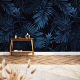 I Love Wallpaper Midnight Tropics Mural In Navy (350Cm X 240Cm) - thumbnail 1