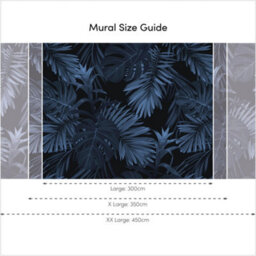 I Love Wallpaper Midnight Tropics Mural In Navy (350Cm X 240Cm) - thumbnail 3