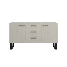 Core Products Grey Waxed 2 Doors And 3 Drawers Sideboard H73.6Cm X W130.6Cm X D43.0Cm - thumbnail 2