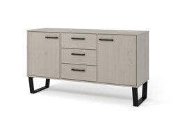 Core Products Grey Waxed 2 Doors And 3 Drawers Sideboard H73.6Cm X W130.6Cm X D43.0Cm - thumbnail 3