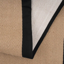 Loomed Beige Natural Jute Herringbone Pattern Stair Carpet Runner Rug 60Cm X 8000Cm - thumbnail 6
