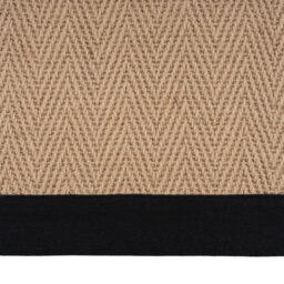 Loomed Beige Natural Jute Herringbone Pattern Stair Carpet Runner Rug 60Cm X 8000Cm - thumbnail 4