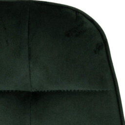 Seconique Lukas Chair Emerald Green Dining Chair X2 Velvet Fabric Priced Per Pair - thumbnail 8