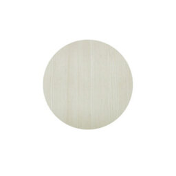 Living And Home White Round Coffee Table Dining Table With Metal Base Dia 590mm - thumbnail 4