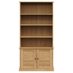 Berkfield Bookcase Vigo 85X35X170 Cm Solid Wood Pine - thumbnail 4