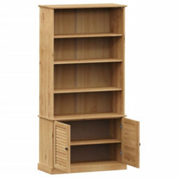 Berkfield Bookcase Vigo 85X35X170 Cm Solid Wood Pine - thumbnail 5