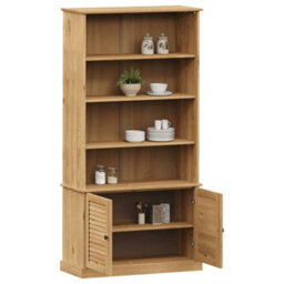Berkfield Bookcase Vigo 85X35X170 Cm Solid Wood Pine - thumbnail 3