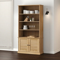 Berkfield Bookcase Vigo 85X35X170 Cm Solid Wood Pine - thumbnail 1