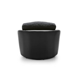 Abakus Direct Dylan Collection Swivel Chair In Black - thumbnail 4
