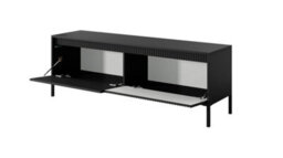 Arte Stylish Senne Tv Cabinet (H)530mm (W)1540mm (D)400mm - Modern Living Room Furniture In Black Matt - thumbnail 2