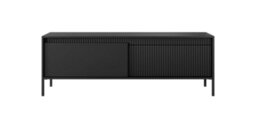 Arte Stylish Senne Tv Cabinet (H)530mm (W)1540mm (D)400mm - Modern Living Room Furniture In Black Matt - thumbnail 3