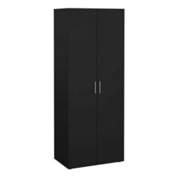 Wyld Haus Wilde Black 3-Piece Bedroom Set - 2-Drawer Bedside, 4-Drawer Chest, 2-Door Wardrobe - thumbnail 7