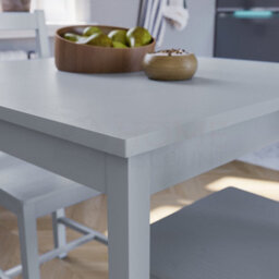 Lassic Vida Designs Yorkshire Grey Solid Pine 2 Seater Dining Set With 2 Chairs - thumbnail 4