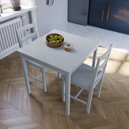 Lassic Vida Designs Yorkshire Grey Solid Pine 2 Seater Dining Set With 2 Chairs - thumbnail 6