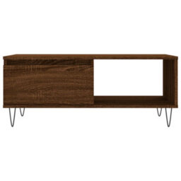 Berkfield Coffee Table Brown Oak 90X50X36.5 Cm Engineered Wood - thumbnail 6