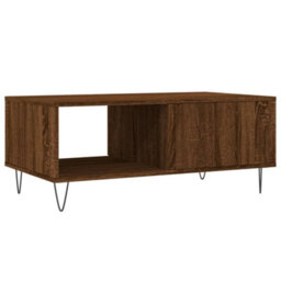Berkfield Coffee Table Brown Oak 90X50X36.5 Cm Engineered Wood - thumbnail 8