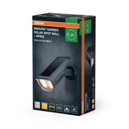 Osram Endura Outdoor Solar Security Wall Spot Light Daylight Sensor 55Lm Ip44 - thumbnail 5