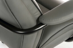 Teknik Goliath Duo Heavy Duty Executive Chair Grey Bonded Leather, Rated Up To 27 Stone - thumbnail 5