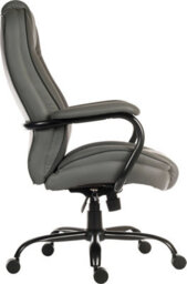 Teknik Goliath Duo Heavy Duty Executive Chair Grey Bonded Leather, Rated Up To 27 Stone - thumbnail 3