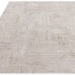 Furniturebox Uk Savannah Cream Textured Cross Pattern Rug 120X170 - thumbnail 2