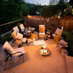 Primrose 6 Seater Garden Furniture Outdoor Dining Set With Reversible Cushions Table And Parasol In Grey - thumbnail 9