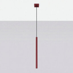 Sollux Lighting Pastelo Steel Burgundy 1 Lights Modern Pendant Lamps - thumbnail 2