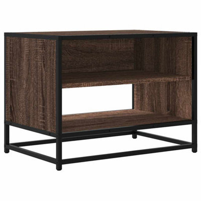 Berkfield Industrial Tv Cabinet Brown Oak 61X40X46 Cm Engineered Wood And Metal - image 1