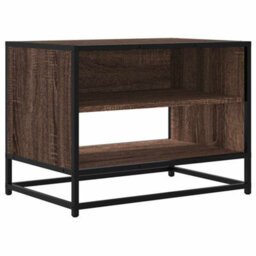 Berkfield Industrial Tv Cabinet Brown Oak 61X40X46 Cm Engineered Wood And Metal - thumbnail 1