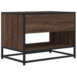 Berkfield Industrial Tv Cabinet Brown Oak 61X40X46 Cm Engineered Wood And Metal - thumbnail 6