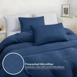 Pamposh Super King Size Duvet Cover Set Pre-Washed Microfibre Bedding Set Lightweight Premium Quilt Cover Set With Zipper Closure - thumbnail 4