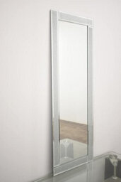 Biznest Full Length Sparkle Silver Glitter Wall Mirror Frame Glass Living Room Lounge 40X110Cm - thumbnail 2