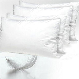 Casabella Duck Feather & Down Pillows Comfort For Restful Sleep Hypoallergenic & Anti Dust Mite 2 Pillows Uk Standard Size 48X74Cm - thumbnail 2