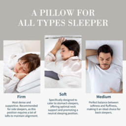 Casabella Duck Feather & Down Pillows Comfort For Restful Sleep Hypoallergenic & Anti Dust Mite 2 Pillows Uk Standard Size 48X74Cm - thumbnail 5