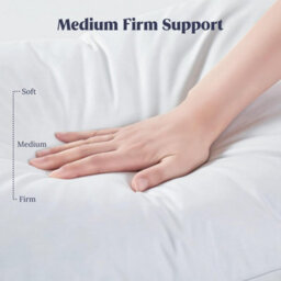 Casabella Duck Feather & Down Pillows Comfort For Restful Sleep Hypoallergenic & Anti Dust Mite 2 Pillows Uk Standard Size 48X74Cm - thumbnail 6