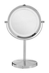 Orsina Stunning Led Backlit Table Mirror With Sling Stand, Chrome Mirror For Shaving, Dressing Table, Vanity Mirror - thumbnail 5