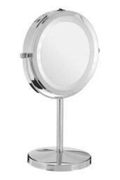 Orsina Stunning Led Backlit Table Mirror With Sling Stand, Chrome Mirror For Shaving, Dressing Table, Vanity Mirror - thumbnail 4