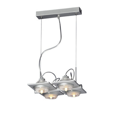 Luminosa Lighting Luminosa (0040 004) Ull Pendant 4 Light G9 Silver Grey - image 1