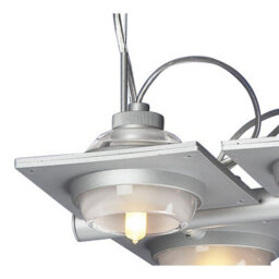 Luminosa Lighting Luminosa (0040 004) Ull Pendant 4 Light G9 Silver Grey - thumbnail 4
