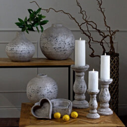 Hill Interiors Set Of Three Large Stone Ceramic Dishes - thumbnail 3